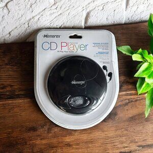 NEW Memorex Personal CD Player MD6451BLK Skip Protection CD/CD-R/-RW + Earbuds
